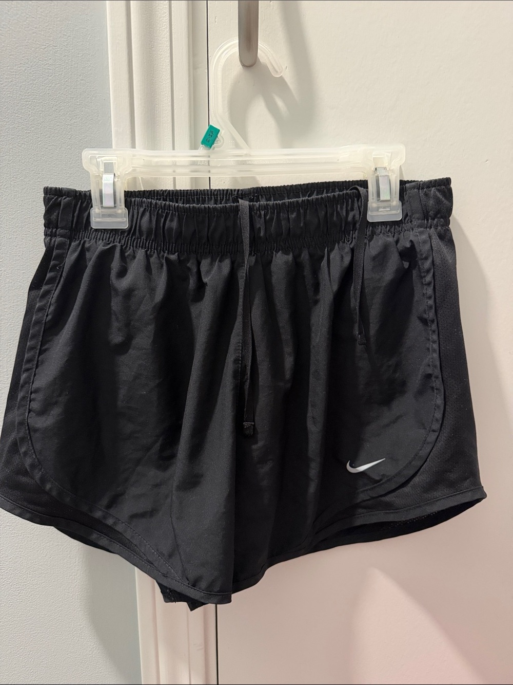 Nike Women’s Black Athletic Running Shorts with Swoosh
